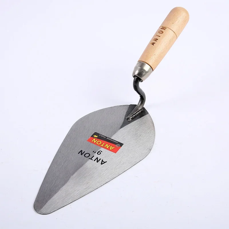 Imagem -02 - Polegada Ferramentas de Construção Putty Knife Tijolo Trowel Deitado Lâmina de Aço Carbono Apontando Ferramenta de Gesso Aço Carbono 1pc 6