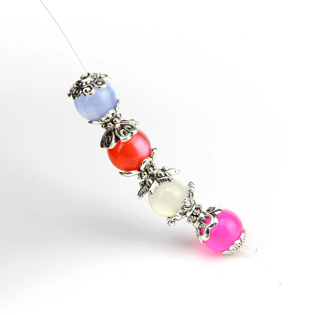 300 шт. аксессуары для подвесок из бисера, тибетские серебряные подвески с цветами, смешанные подвески, ювелирные изделия