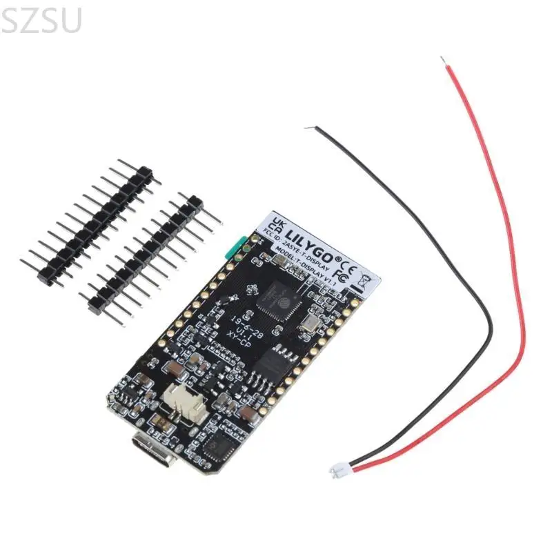 SZSU TTGO T-Display ESP32 Placa desenvolvimento compatível com WiFi para placa LCD 1,14 polegadas, 4 16