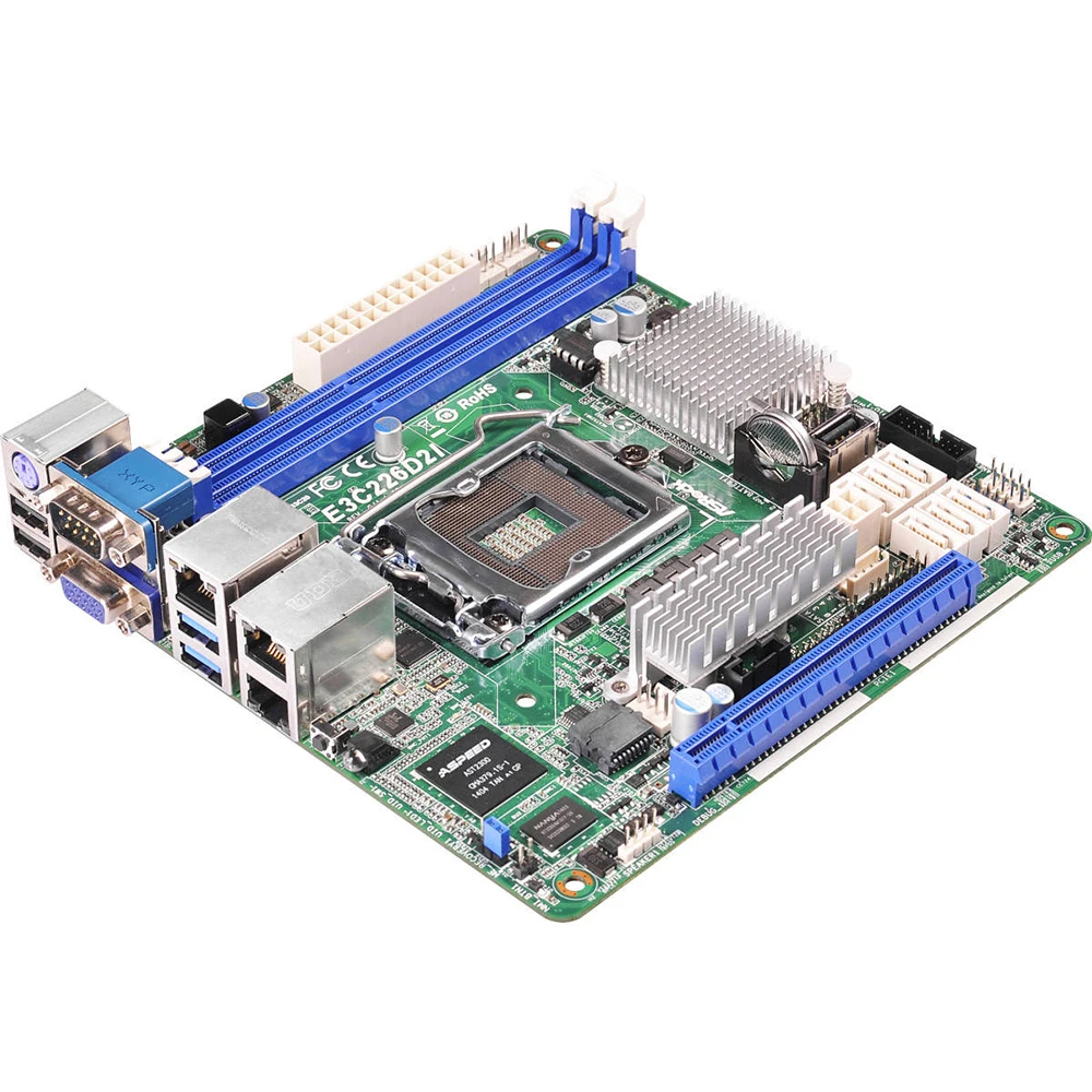 

Односторонняя серверная материнская плата для ASRock Rack E3C226D2I LGA1150 DDR3, поддержка E5-1600/1333 V3 V4, высокое качество