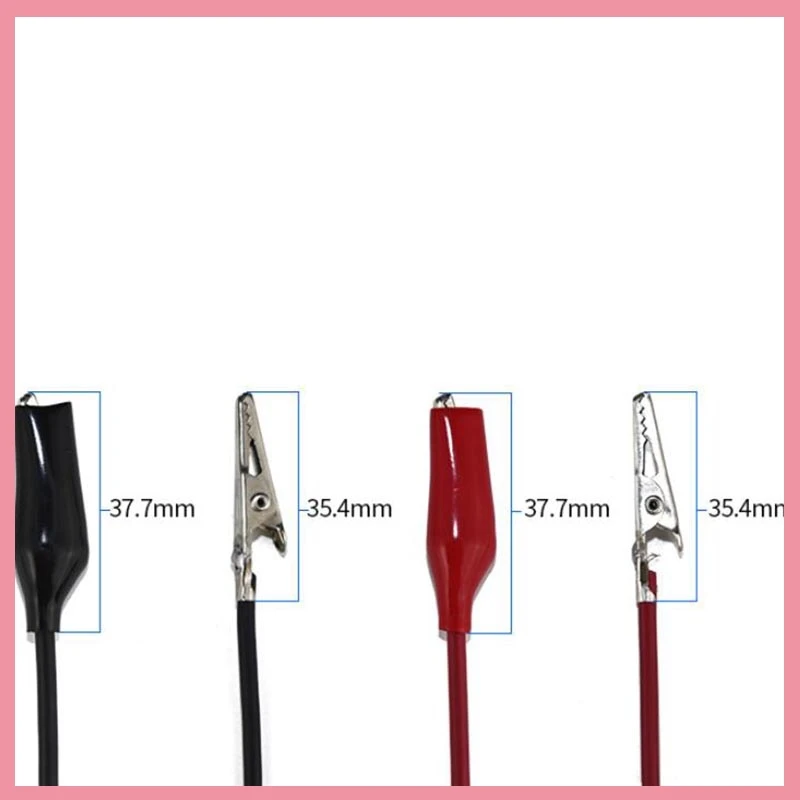 1M 5.0mm Crocodile Clips Wire BNC Male Plug to Dual Alligator Clip Oscilloscope Test Probe Lead Cable B6