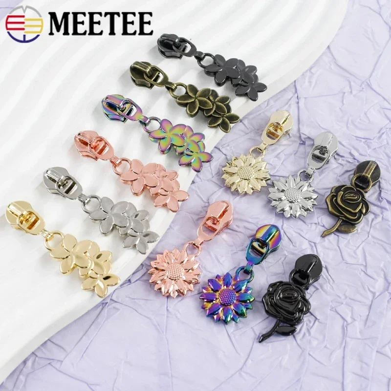 

5-20Pcs 5# Zipper Sliders for Nylon Zippers Jacket Bags Replacement Zip Pull Head Garment Zips Repair Kit DIY Sewing Accessories