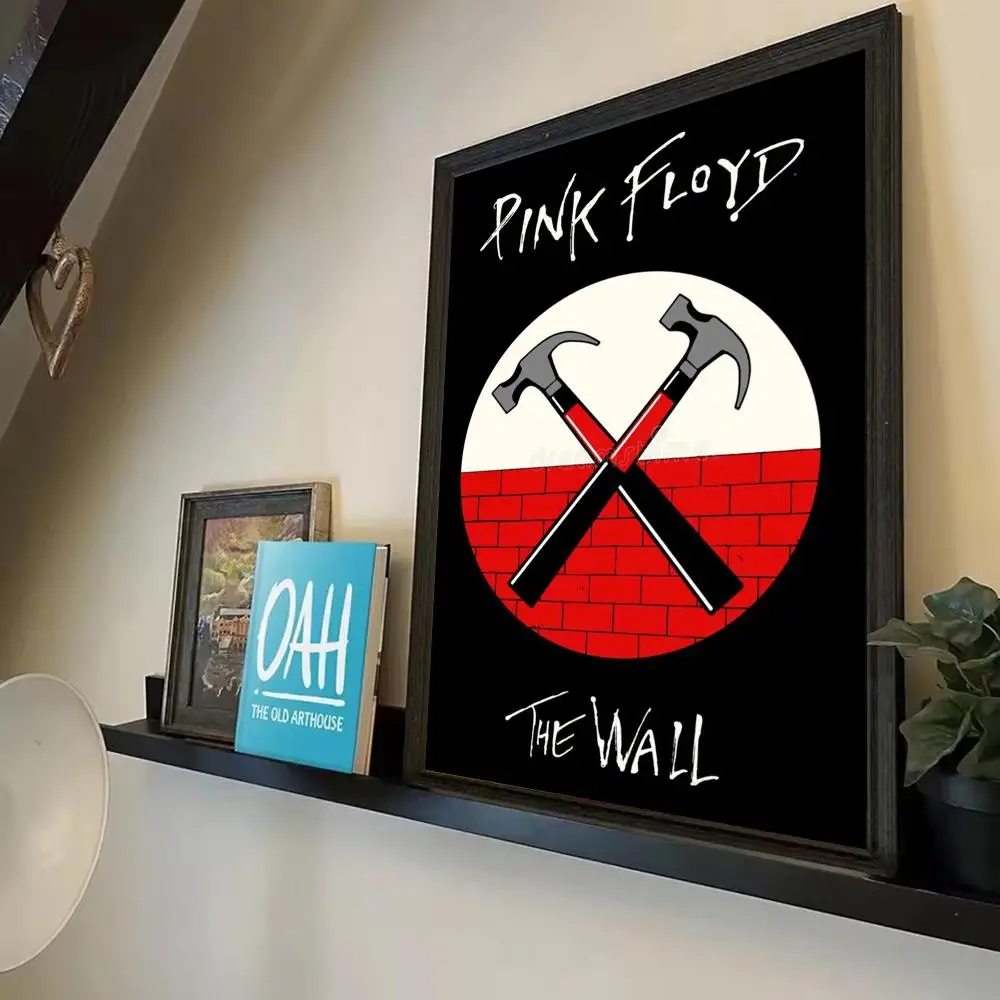 P-Pink-es F-Floyd-es Poster Prints Watercolor Wall Art Room Decor Posters Self-adhesive Art Waterproof Paper