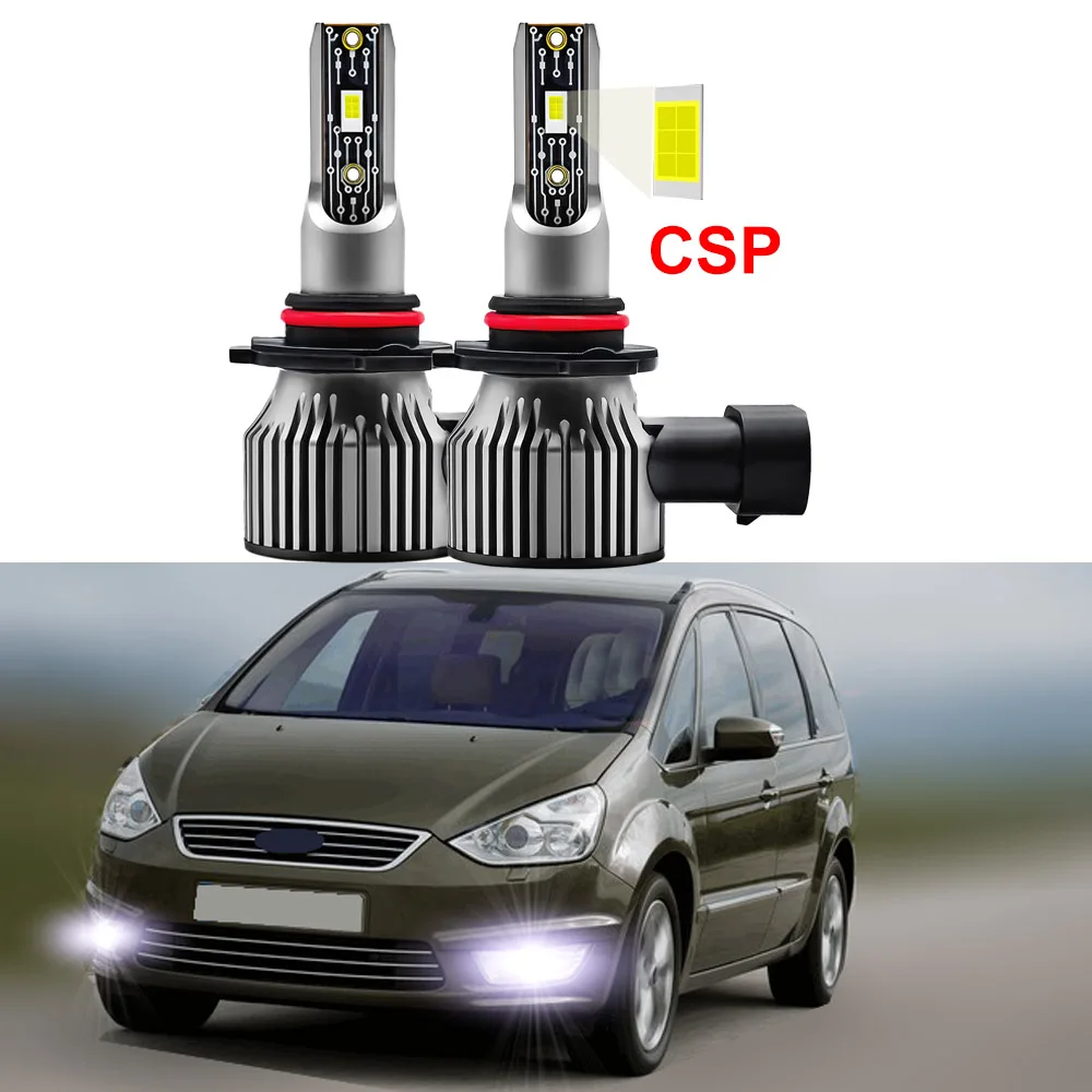 2pcs Led Car Fog Lights Bulb For Ford Galaxy WM WA6 2006-2014 LED Front Fog Lamp Canbus 6000K CSP