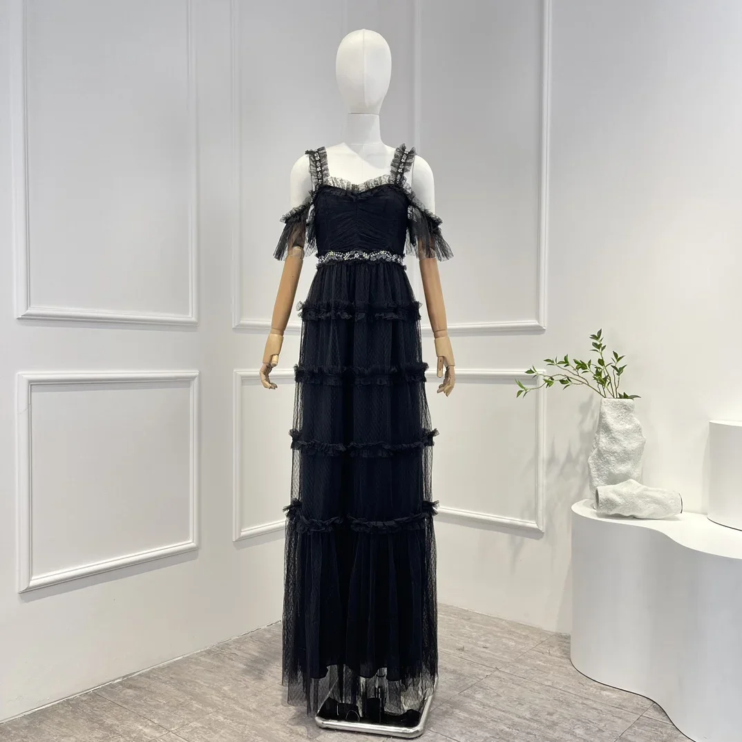 For Ladies Daily Beautiful 2025 New Beautiful Pink Rose Floral Printmidi Dresses 2025 High Quality