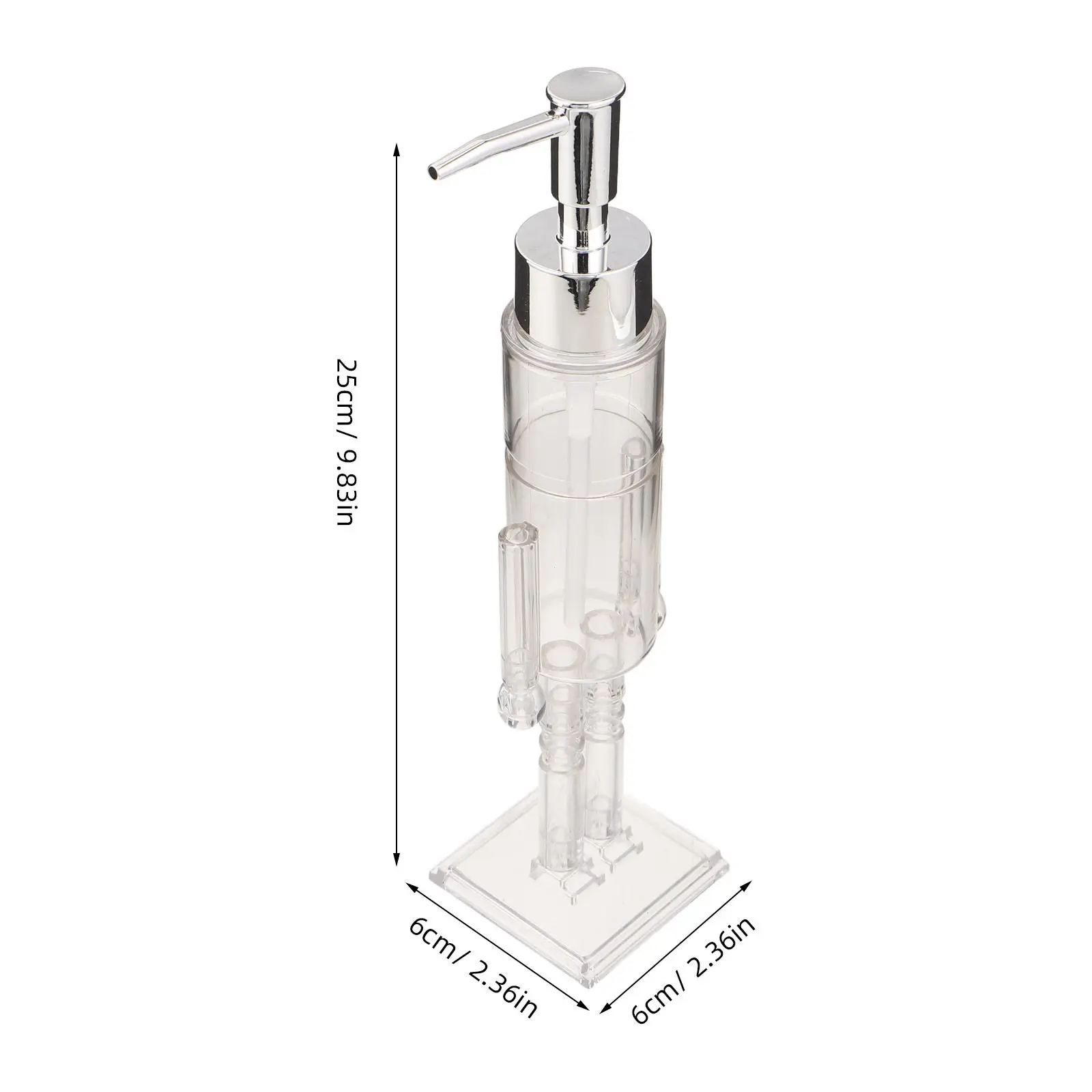 Festive Nutcracker Soap Dispenser 100Ml Refillable Transparent Liquid Hand Soap Bottle for Bathroom Sink Kitchen Commercial Use