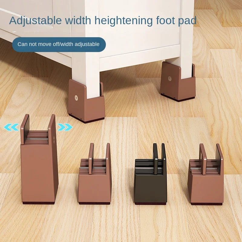 4PCS Adjustable Chair Feet Riser Screw Clamp 2 4 Inch Height Heavy Duty Sofa Tables Bed Furniture Risers With Screw Clamp image 4