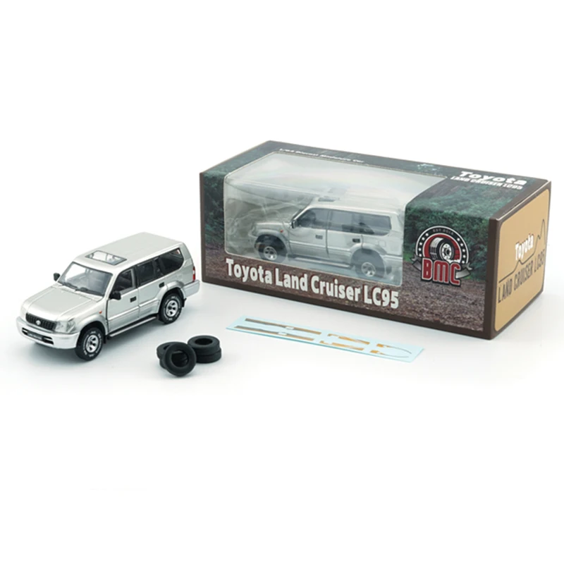 BM 1/64 トヨタ ランドクルーザープラド LC95 ダイキャストカーモデル 合金車 モデルシミュレーション 静的コレクタブルモデル 男の子 誕生日プレゼント
