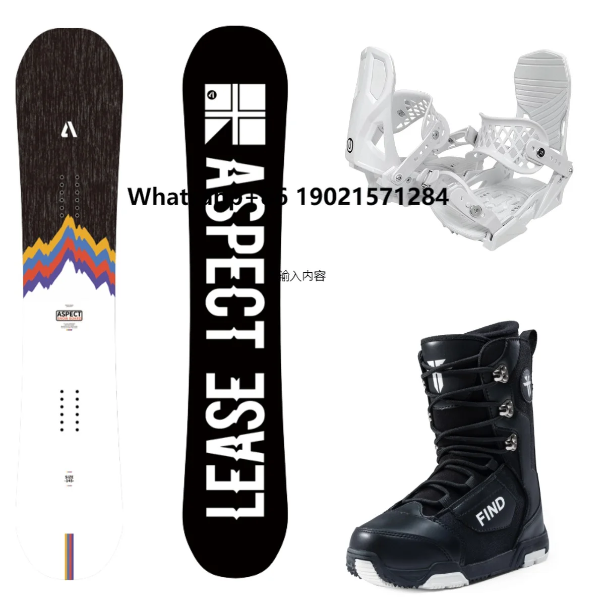 

Maosen Full Set Snowboards with Bindings and Snow Boots for Snowboarding Winter Outdoors Activities