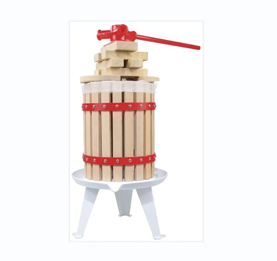 6 liter 1.6 gallon manual basket apple press, fruit wine grape press