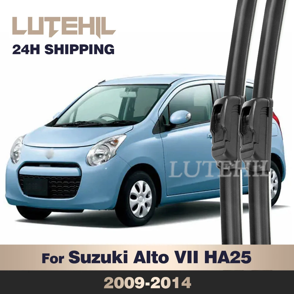 

LUTEHIL Wiper For Suzuki Alto VII HA25 2009-2014 2010 2011 2012 2013 Front Wiper Blade Windshield Windscreen Window Brush 21"14"