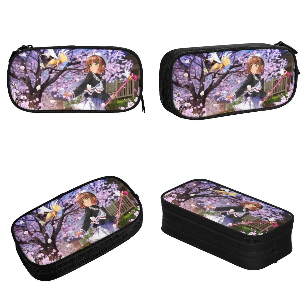 Cardcaptor Sakura Pencil Case New Kawaii Cartoon Anime Pen Holder Bags Girl Boy Big Capacity School Supplies Zipper Pencilcases image 2