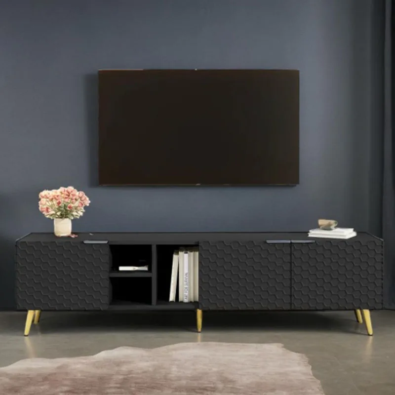 Mesa De soporte De madera para Tv, mueble moderno y barato para sala De estar, gabinete para televisión, centro De entretenimiento, Mesa De Pedestal