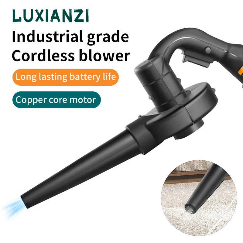 LUXIANZI Cordless Electric Blower Cleaner Dust Blower For Car Household Pet Hair Dust Removal Power Tools Makita 18V Battery