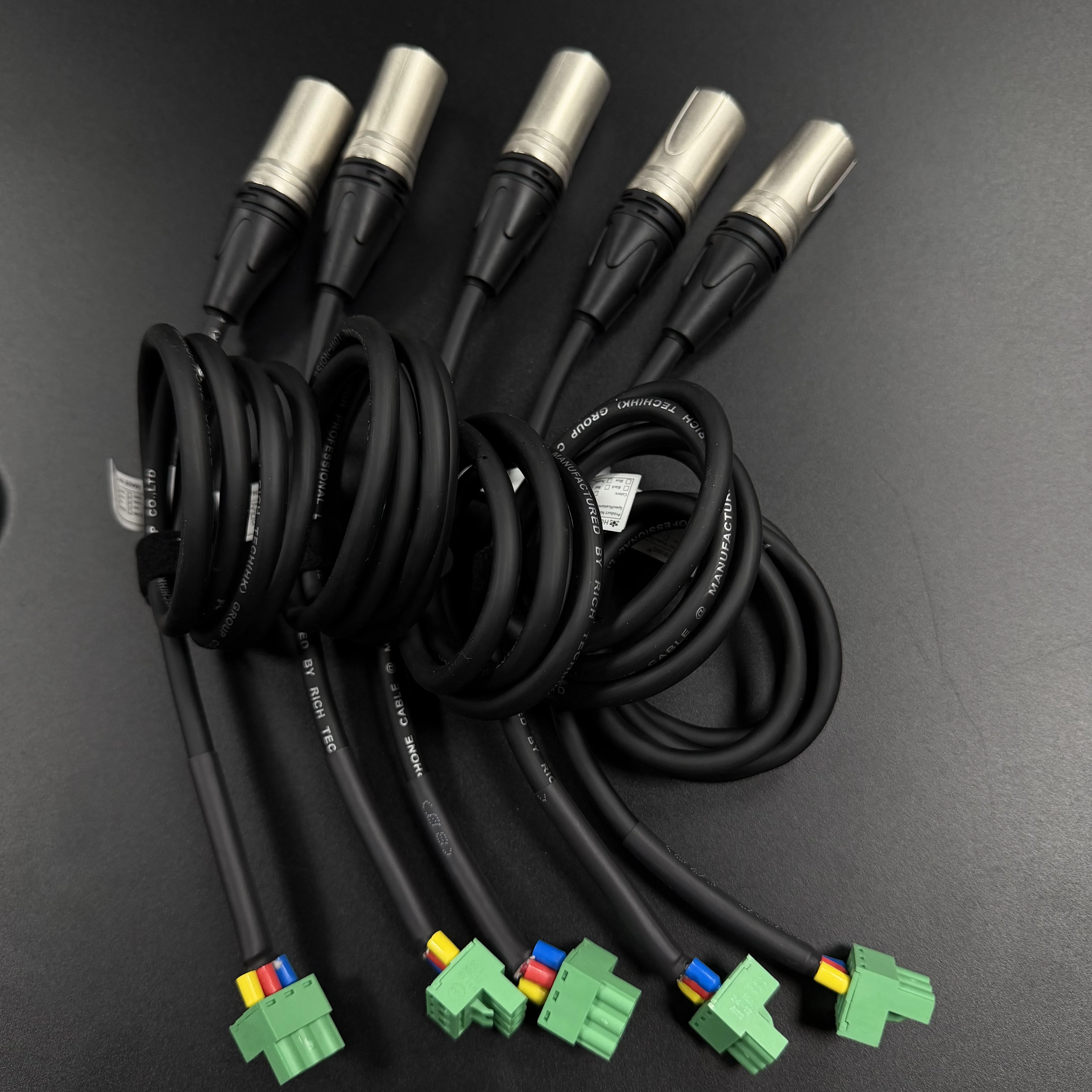 XLR zu Phoenix 3-Pin Pro, Kabel XLR 3P M/F zu PHX3M NBKF/2EDG-5.08mm PCB Schraubklemmenadapter Anschlusskabel für Lautsprecher – Detail 2