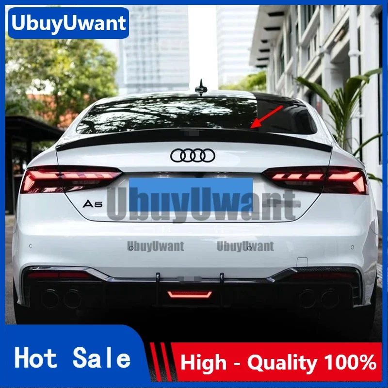 

Для Audi A5 S5 RS5 2-дверный / 4-дверный материал HK из углеродного волокна, задний спойлер, купе 2017 2018 2019 2020 2021 2022 Крышка багажника