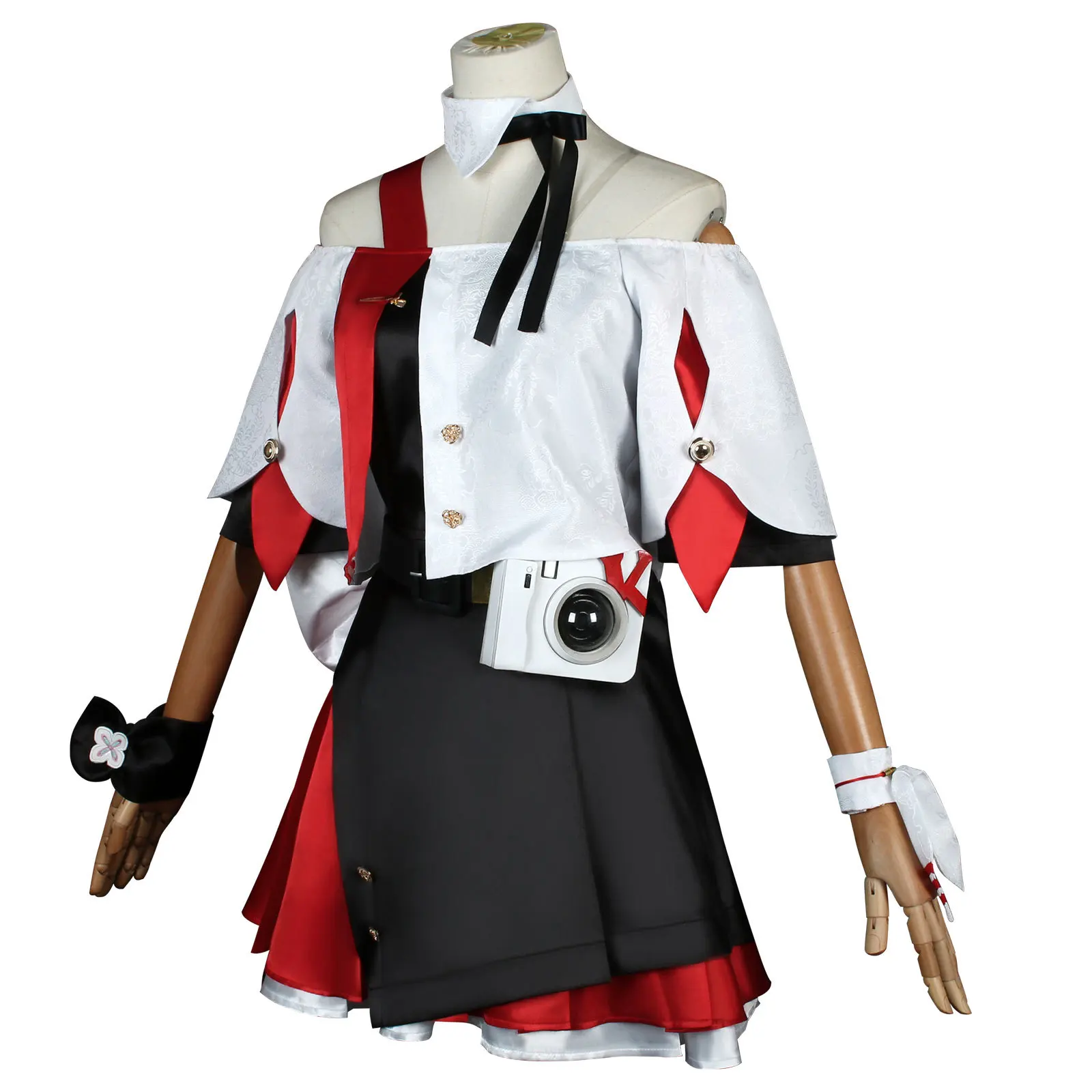 March 7th KFC Cosplay Costume Honkai Star Rail Co Branding Carnival Uniform Wig Anime Dress Party Carnival Costume For Women