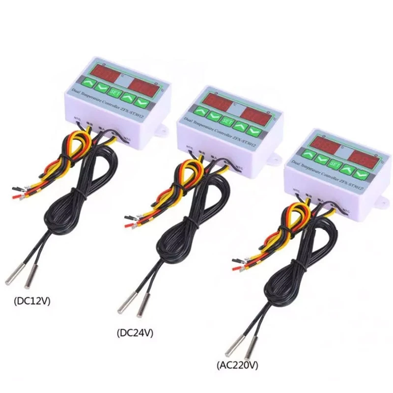 Electronic Temperature Controller for Smart Double Controller -50 to 100 ℃ Heating/ Cooling Thermostat Sensor Dropshipping