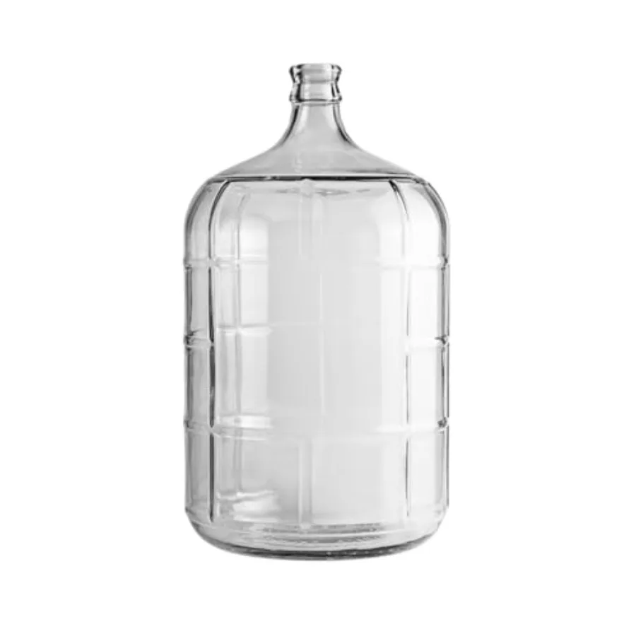 Garrafa de Vidrio Transparente de 3 Galones para Fermentación de Vino y Cerveza, Garrafa Italiana para Elaboración Casera, Fermentación y Almacenamiento