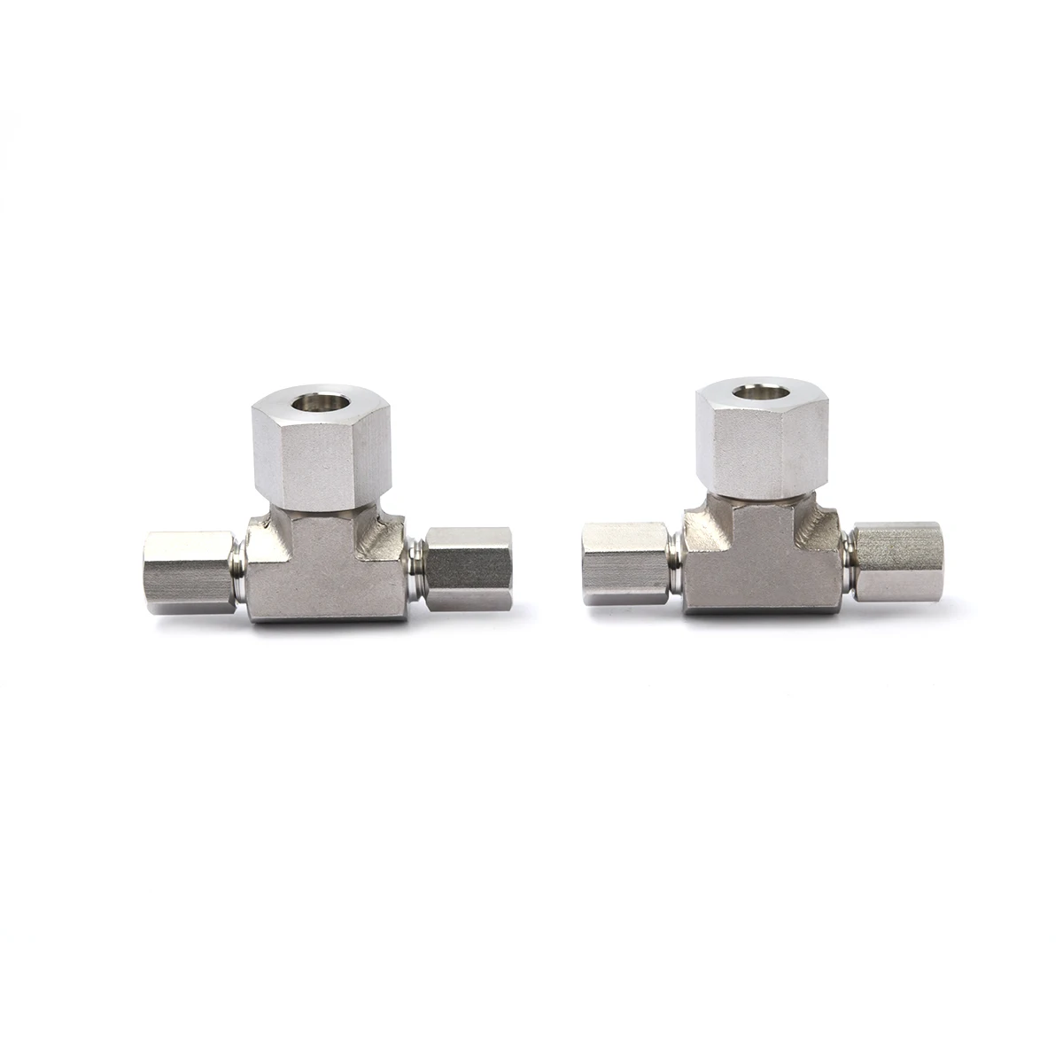 Conector de tubería en T de rama hembra con virola de acero inoxidable 304, unión en T G10 * G6 * G6