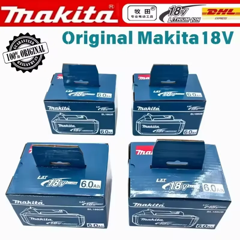 

Makita Original 18V 6Ah Rechargeable Lithium Battery BL1850 BL1860 BL1890 BL1860B Compatible Power Tool Battery 6000mAh