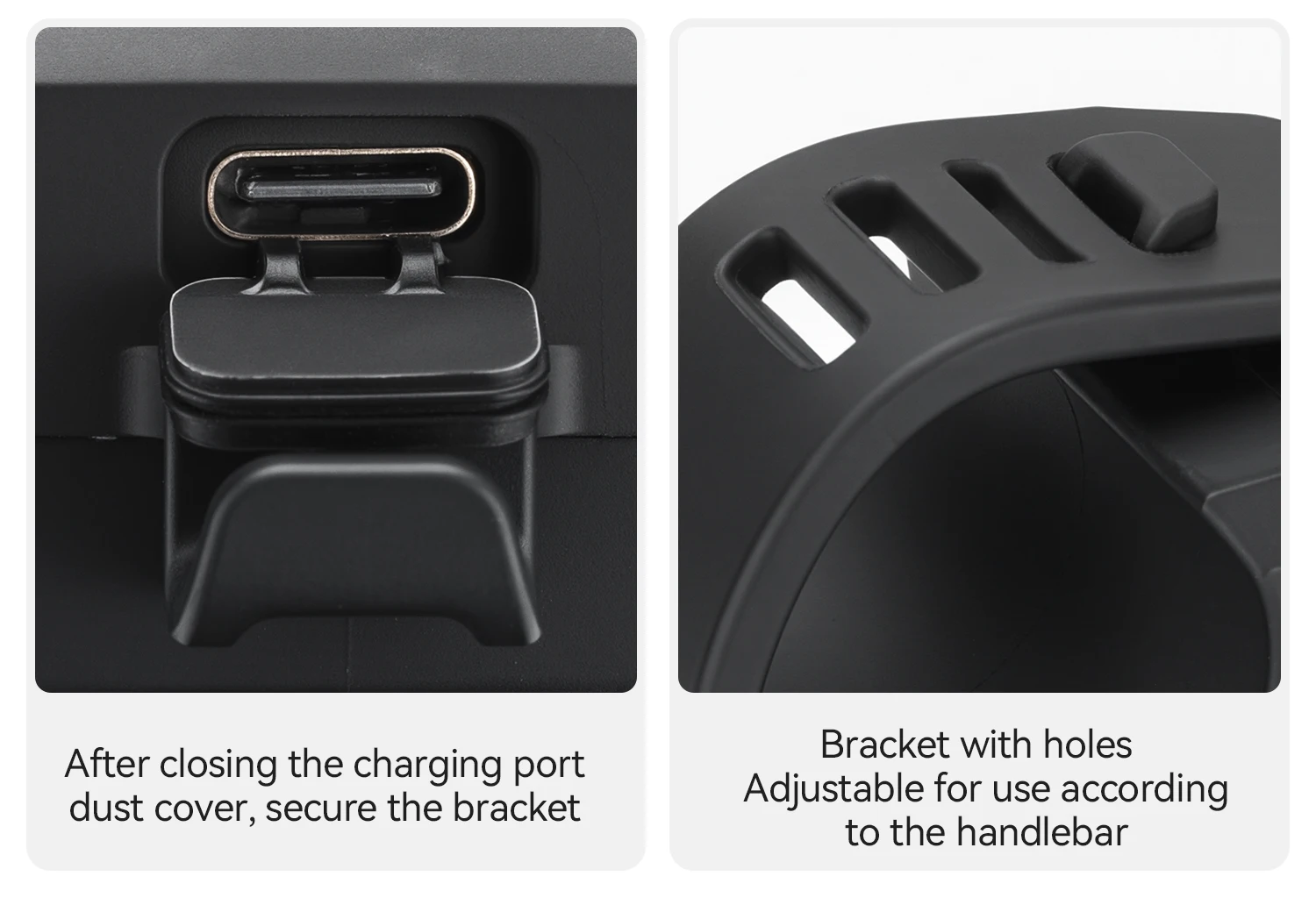ROCKBROS Bike Horn Light IPX6 Rainproof Type-C Charging 2300mAh Headlight Illuminate Warn Two-in-One Electronic Horn Front Light