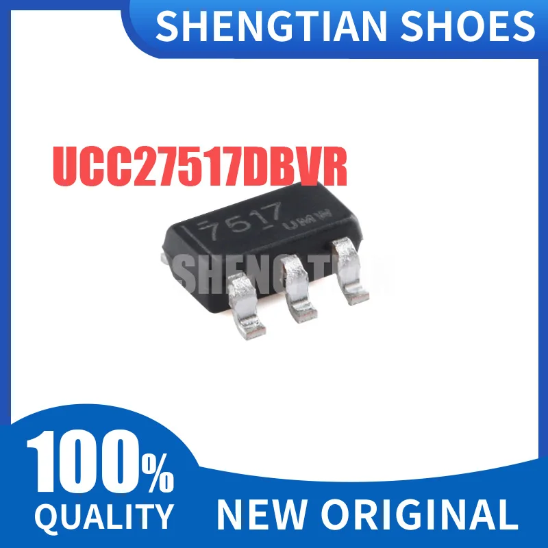 10PCS UCC27517DBVR UCC27517 7517 SOT23-5 SMD Single-Channel High-Speed Low-Side Gate Driver IC Chip