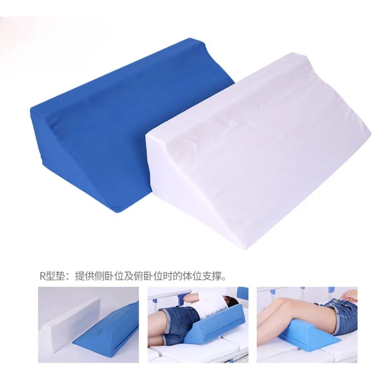 Flip over cushion, triangular pillow, elderly paralyzed patient bed pillow, side body anti bedsore backrest cushion