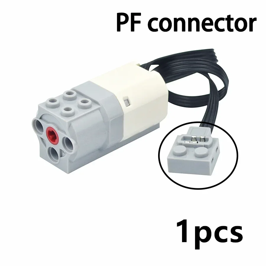 Novo moc bloco de construção de alta tecnologia motor pf conector função de energia modelo conjuntos acessórios caixa de bateria de lítio funções brinquedos