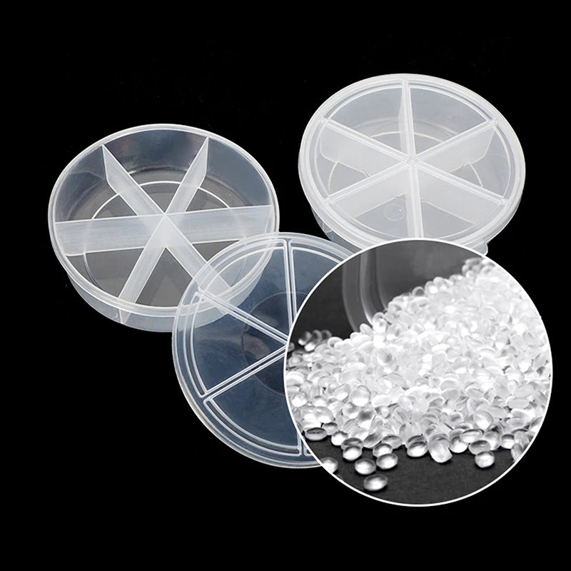 New PP Plastic Transparent Hexagonal Sealed Box Jewelry And Accessory Parts Storage Box Electronic Component Sorting Box