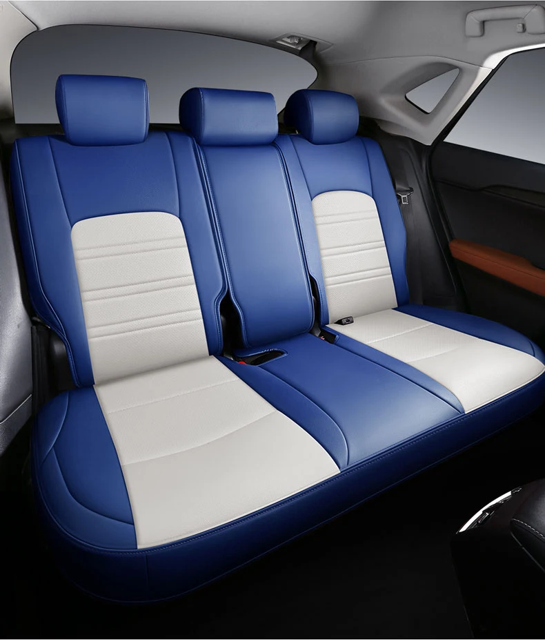Maßgefertigte Autositzbezüge und Zubehör für 5 Sitze, Komplettset, hochwertiges Leder für Jeep Grand Cherokee, Compass, Wrangler. – Detail 29