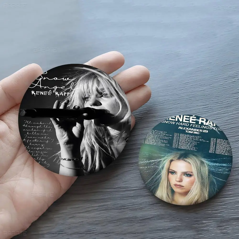 مغني البوب الممثل رينيه راب خمر 58 مللي متر الحيوانات مضحك دبابيس شارة ظهره الملابس هدية التبعي #3