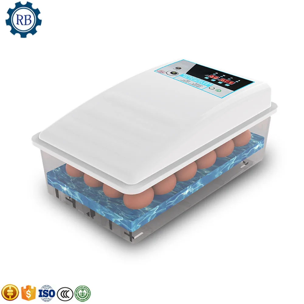 Portable hexagon mini egg incubator for sale farm equipment full automatic 24 eggs poultry small egg incubator