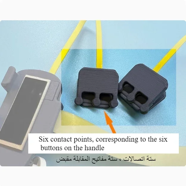 Conecte os pontos e atire no botão do gamepad com seis dedos, oito dedos e dez dedos. envio rápido