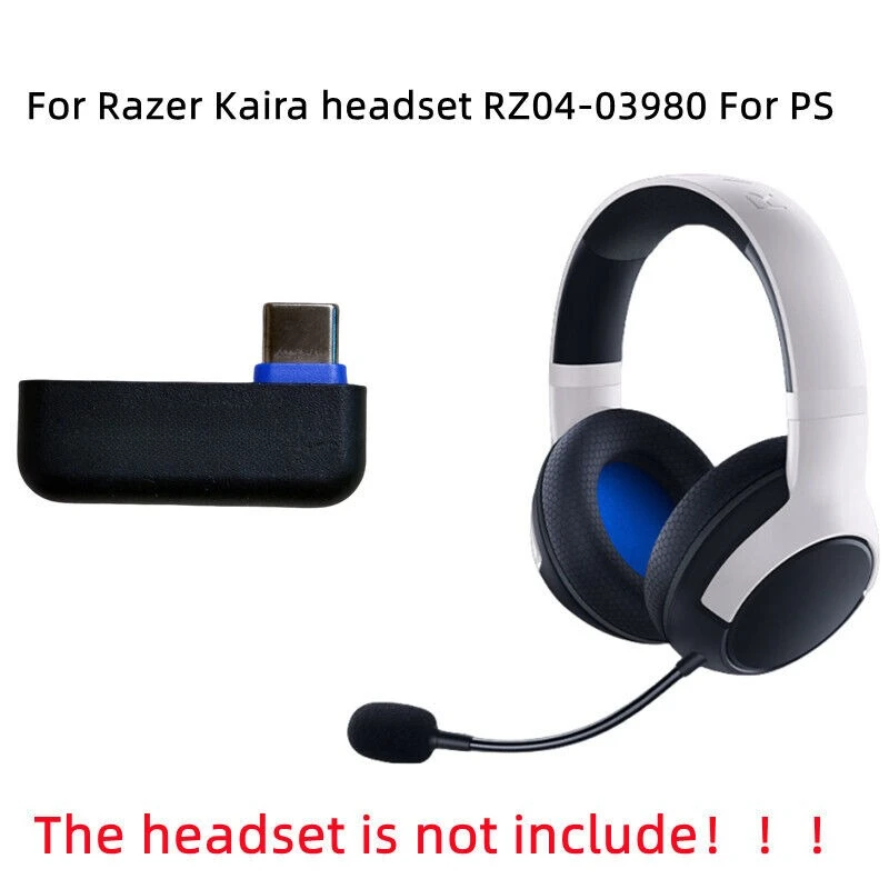 USB-C Receiver for Razer Kaira for PS | RZ04-0398 wireless headphone dongle adapter（not compatible with kaira PRO）