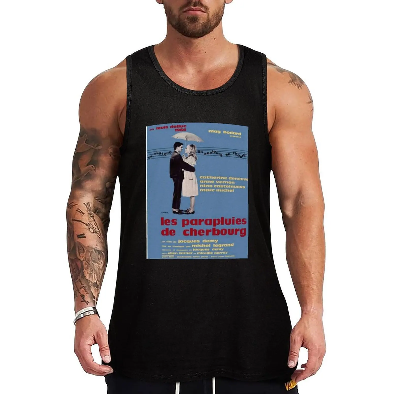 

les parapluies de cherbourg Tank Top sleeveless vest men gym clothes man fitness clothes for men summer cool things