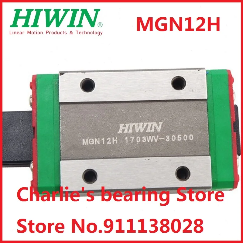 1pc 100% nuovissimo blocco di guida lineare in miniatura originale originale di marca Hiwin MGN12H