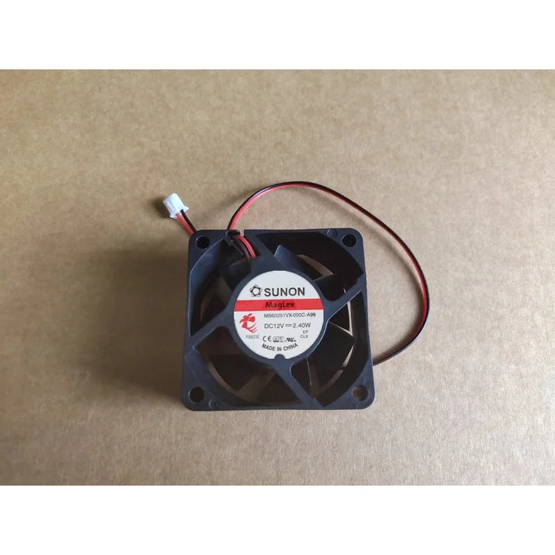 

S+ SUNON MB60251VX-000C-A99 6025 DC12V 2.40W 6CM 2-Wire Cooling Fan