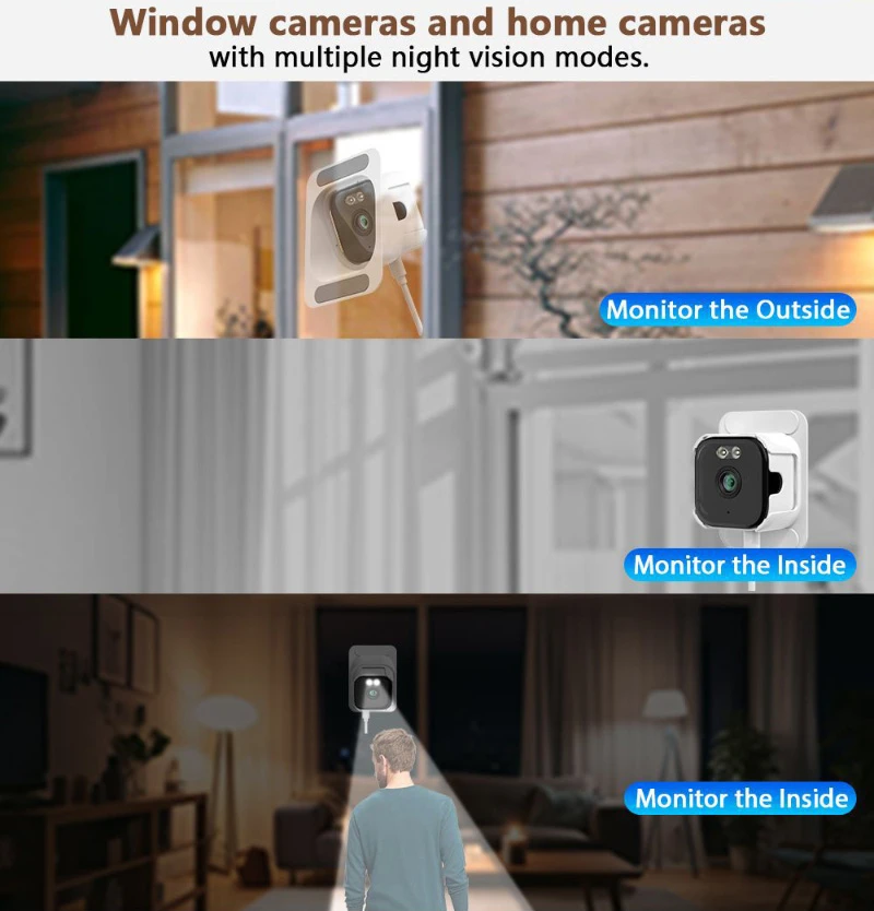 OKAM PRO APP HD 5MP 5X ZOOM Drahtlose Fensterkamera 5G WiFi Indoor Zwei-Wege-Gegensprechanlage Bewegungsverfolgung Farbnachtsicht IP CCTV
