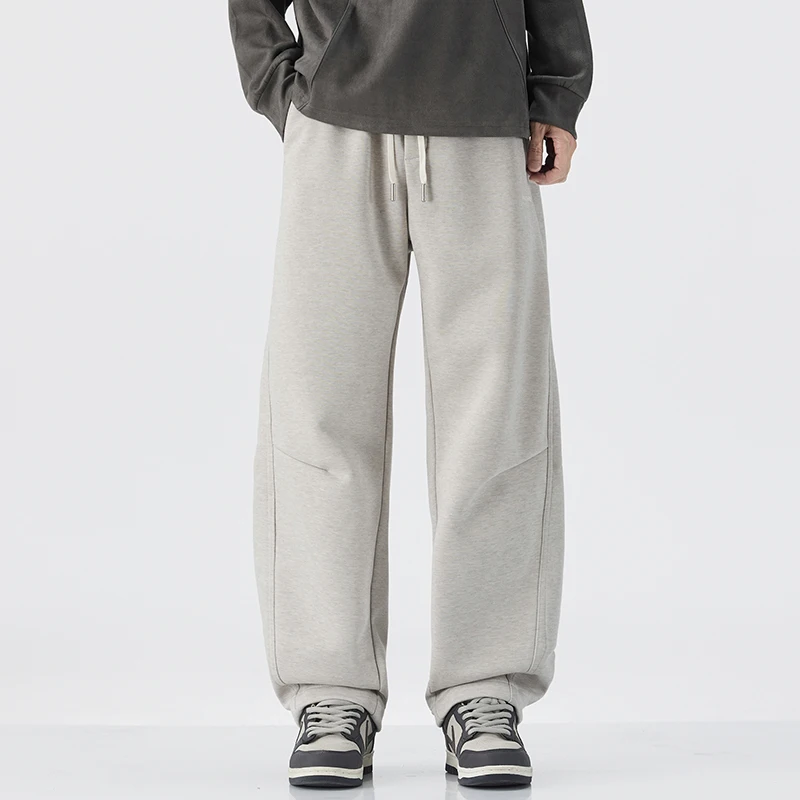 

Мужские спортивные и повседневные трикотажные брюки, осень-зима 2024, удобные дышащие модные брюки, эластичные мужские повседневные брюки, винтажные