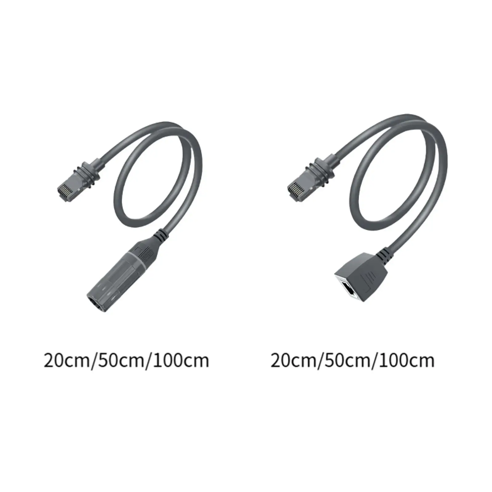 Rectangular Satellite Cable Extension 1200Mbps RJ45 Male Replacement Internet Network Cable for Starlink Gen3 V3 Ethernet Cable