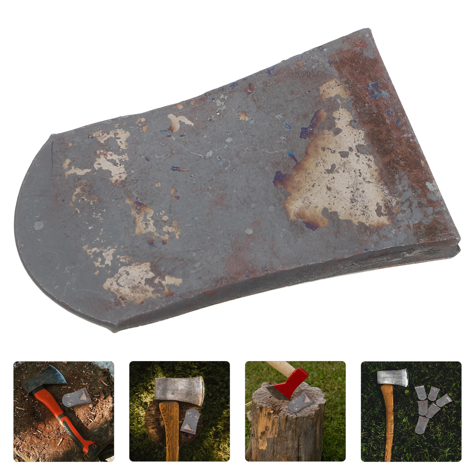 

6pcs 7.3Mm Thick Hoe Head Replacement Wedge For Axe Hoe Handles Durable Iron Farming Tool Accessory Garden Equipment Soil