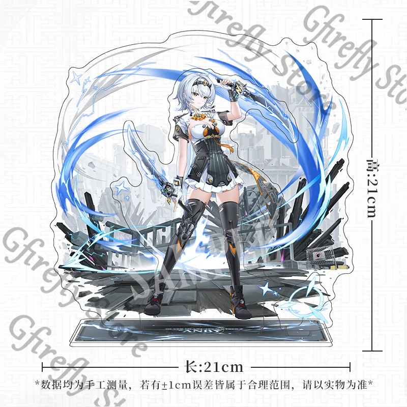 Zenless Zone Zero Stand Display Akrilik Anby Demara Anime Dekorasi Papan Indikatif Piring Berdiri Permainan Asli Ambitus