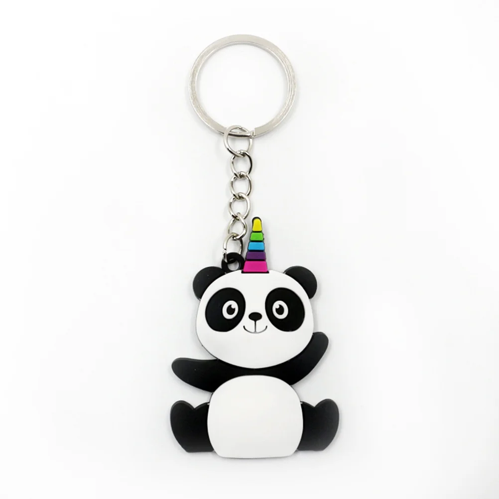 

12pcs Cartoon Panda Keychain Premium Pvc Key Ring For Kids Birthday Party Gift Creative Hanging Pendant Decor Present Idea For