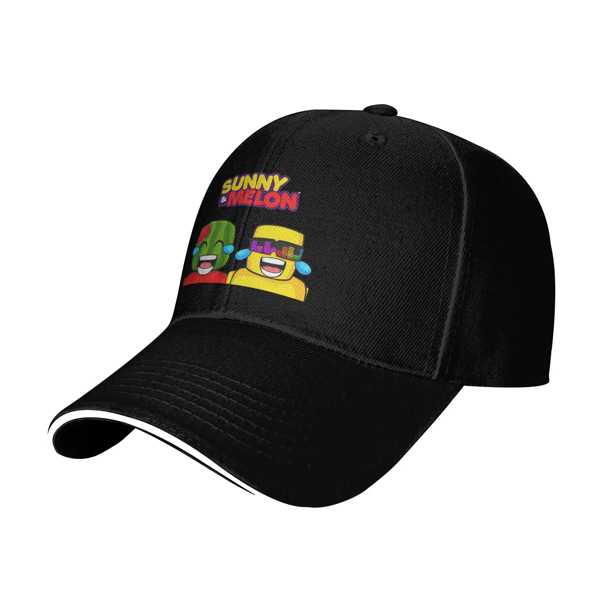 Sunny And Melon Laughing Crying Cartoon Portrait Casual Baseball Cap Trucker Hat Sun Visor Snapback Cap Women Men Baseball Caps