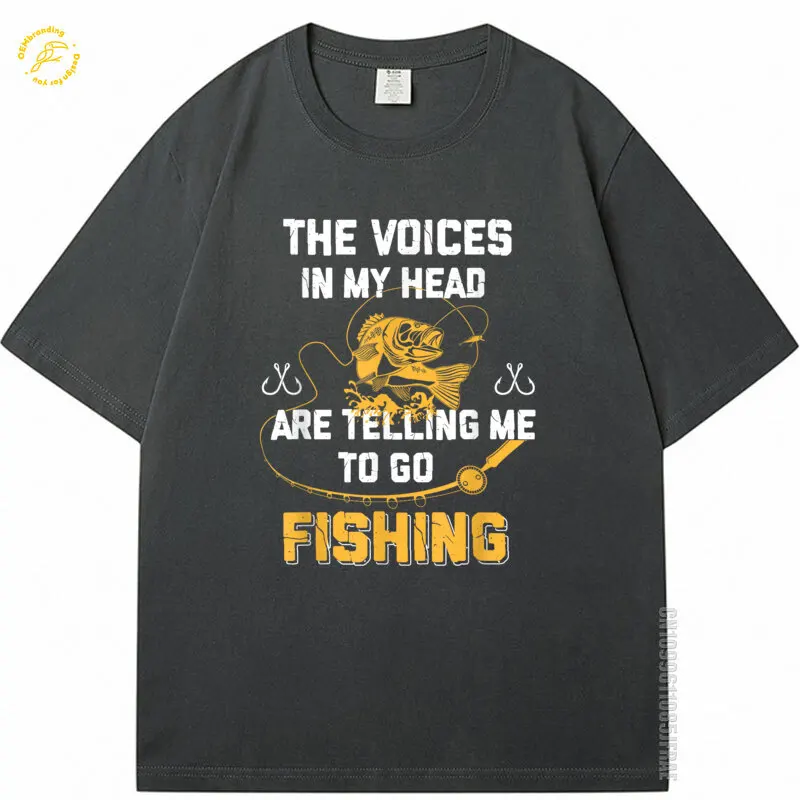 

2025 100% Cotton Man T Shirts Fishin Gifts Funny Fisherman Oversized 2025 Hot Tee T-Shirt Camisetas Masculinas 웃긴 티셔츠 남성티셔츠