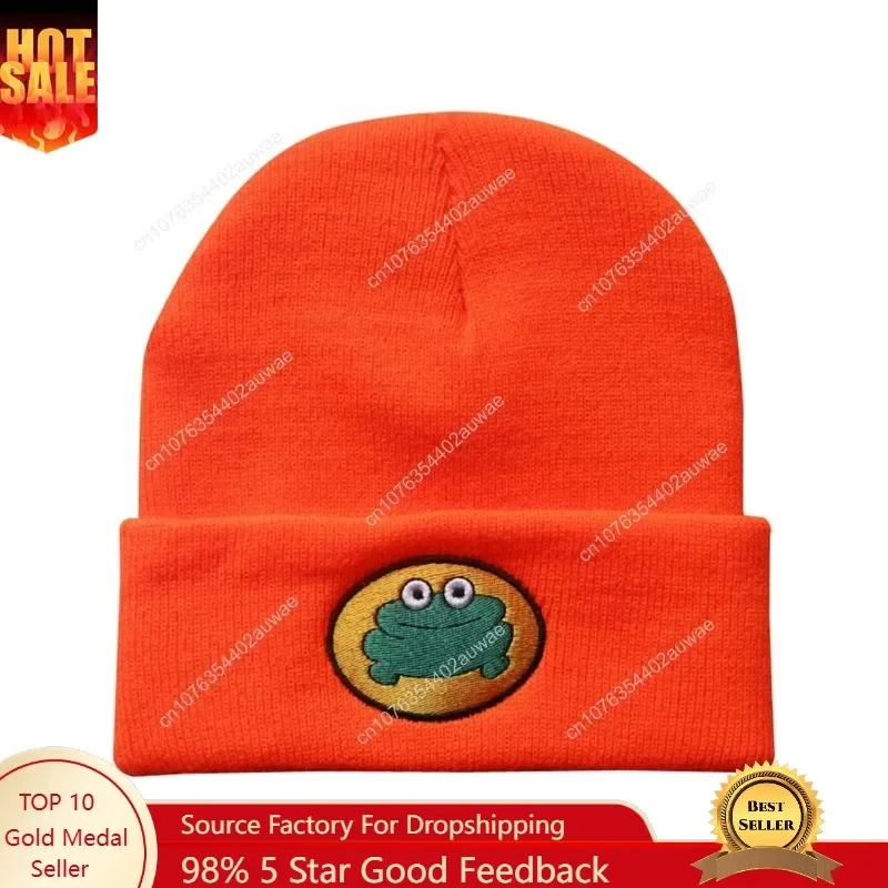 

Cute Cartoon TV Parappa The Rapper Frog Knitted Beanie Hats Unisex Fashion