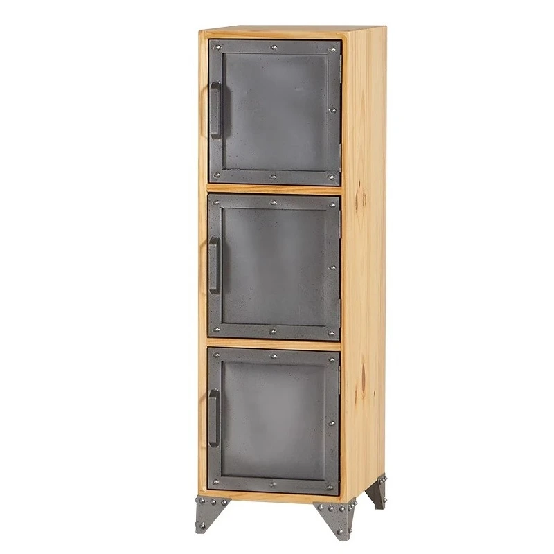 

Entrance cabinet, three-bucket , locker, bedroom solid wood storage cabinet