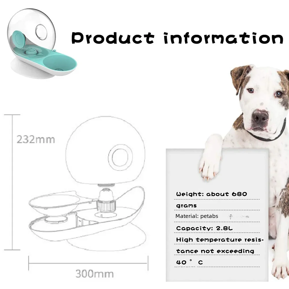 2.8L Cat dog Water Fountain Snail shaped Automatic Drinker For Cats Pets Water Dispenser Filter Large Drinking Bowl Accessories