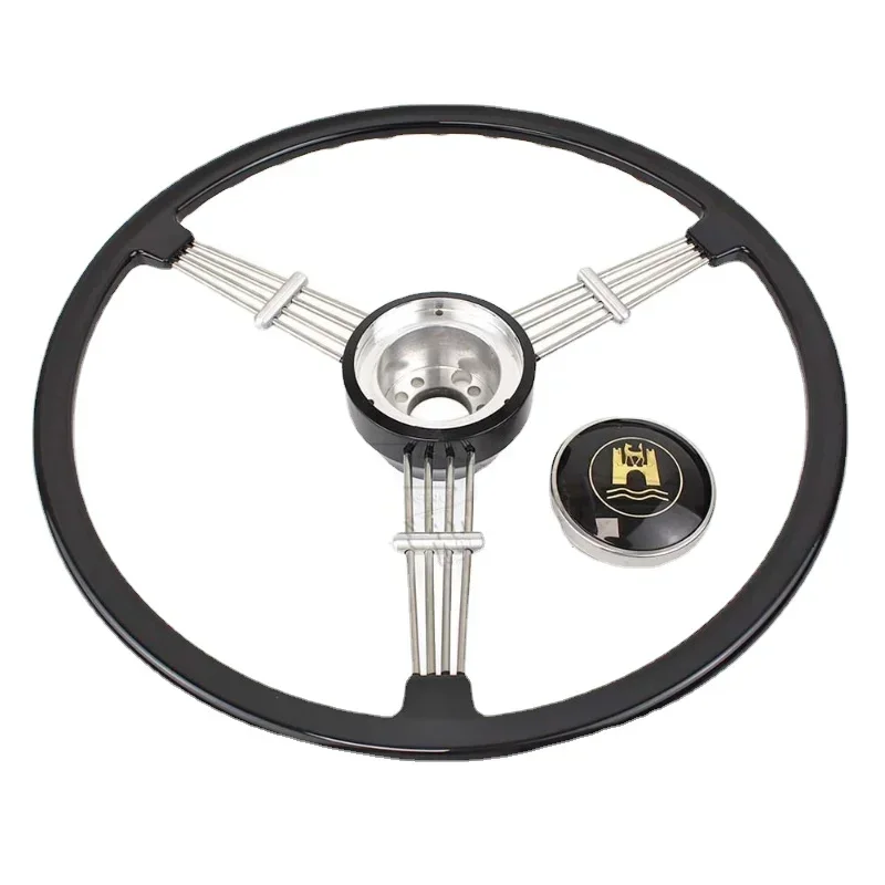 Old Car Refitting Wolf Castle Retro 400mm Diameter Universal Steering Wheel for PETRI Porsche 356/50-59